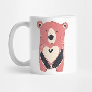 Teddy Bear with a heart. Valentine's Day Gift Mug